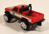 1988 Tonka Georgia Farms Pickup Truck Red Plastic Die Cast Toy Car Vehicle