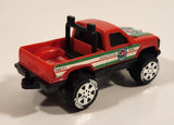 1988 Tonka Georgia Farms Pickup Truck Red Plastic Die Cast Toy Car Vehicle