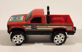 1988 Tonka Georgia Farms Pickup Truck Red Plastic Die Cast Toy Car Vehicle