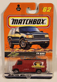 1999 Matchbox Science Fiction TV Van Red Die Cast Toy Car Vehicle New in Package