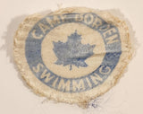 Rare Vintage Scouts Canada Boy Scouts Camp Borden Swimming Merit Badge Embroidered Fabric Patch