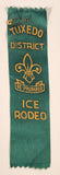 Vintage Scouts Canada Boy Scouts Tuxedo District Ice Rodeo Green Achievement Ribbon