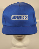 Vintage Finning Blue Adjustable Trucker Cap Hat