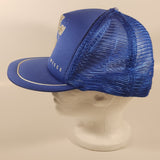 Vintage Wesco We're Plugged-In To Progress Blue Snapback Mesh Trucker Cap Hat