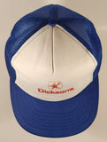Vintage Dickson's Blue and White Snapback Mesh Trucker Cap Hat