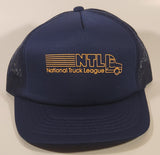 Vintage NTL National Truck League Black Snapback Mesh Trucker Cap Hat