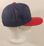 A.J.M. International Blank Black and Red Snapback Trucker Cap Hat