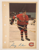 1971-72 Columbian NHL Action Players Montreal Canadiens Larry Pleau Jumbo Trading Card