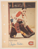 1971-72 Columbian NHL Action Players Montreal Canadiens Rogatien Vachon Jumbo Trading Card
