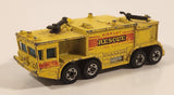 1981 Hot Wheels Workhorses Airport Rescue Yellow Fire Truck Die Cast Toy Car Firefighting Emergency Rescue Vehicle Hong Kong
