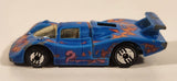 1992 Hot Wheels Sol-Aire CX-4 Blue Die Cast Toy Car Vehicle Opening Rear Hood