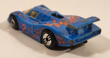 1992 Hot Wheels Sol-Aire CX-4 Blue Die Cast Toy Car Vehicle Opening Rear Hood