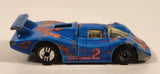 1992 Hot Wheels Sol-Aire CX-4 Blue Die Cast Toy Car Vehicle Opening Rear Hood