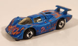 1992 Hot Wheels Sol-Aire CX-4 Blue Die Cast Toy Car Vehicle Opening Rear Hood