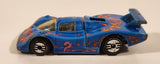 1992 Hot Wheels Sol-Aire CX-4 Blue Die Cast Toy Car Vehicle Opening Rear Hood