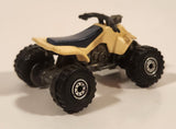 1991 Hot Wheels Suzuki Quadracer Cream White Die Cast ATV Toy Vehicle