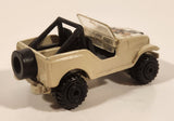 1992 Hot Wheels Roll Patrol Jeep CJ Trailbuster Beige Tan-Grey Die Cast Toy Car Vehicle