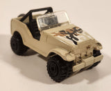 1992 Hot Wheels Roll Patrol Jeep CJ Trailbuster Beige Tan-Grey Die Cast Toy Car Vehicle