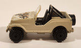 1992 Hot Wheels Roll Patrol Jeep CJ Trailbuster Beige Tan-Grey Die Cast Toy Car Vehicle