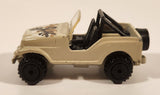 1992 Hot Wheels Roll Patrol Jeep CJ Trailbuster Beige Tan-Grey Die Cast Toy Car Vehicle