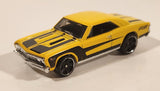 2014 Hot Wheels Workshop Muscle Mania '67 Chevelle SS 396 Yellow Die Cast Toy Car Vehicle