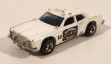 1978 Hot Wheels Flying Colors Highway Patrol Dodge Monaco #12 White Die Cast Toy Car Police Emergency Vehicle