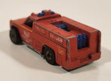1978 Hot Wheels Emergency Squad Rescue Ranger Red Fire Truck Die Cast Toy Car Vehicle - BW - Blue Lights - Hong Kong