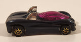1995 Hot Wheels Power Pipes Metallic Dark Blue Die Cast Toy Car Vehicle
