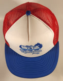 Vintage Whippletree Junction General Store Vancouver Island Red White Blue Snapback Mesh Trucker Cap Hat