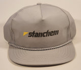 Vintage Stanchem Light Grey Snapback Trucker Cap Hat