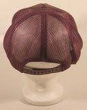 Vintage Infrascan Inc. Dark Purple Plum Snapback Mesh Trucker Cap Hat