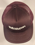Vintage Infrascan Inc. Dark Purple Plum Snapback Mesh Trucker Cap Hat