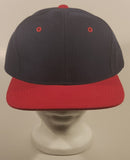 A.J.M. International Blank Black and Red Snapback Trucker Cap Hat