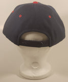 A.J.M. International Blank Black and Red Snapback Trucker Cap Hat