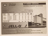 1995 Kraft Jell-o NHL Montreal Canadians #77 Pierre Turgeon Trading Card