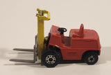 1972 Lesney Products Matchbox Red Yellow Superfast No. 15 Fork Lift Truck Toy Car Warehouse Yard Machinery Vehicle