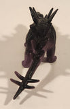 S.H. Black and Purple Stegosaurus 5" Long Dinosaur Toy Figure