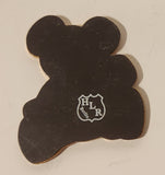 HLR Berlin Brown Teddy Bear with Red Bow 1 5/8" x 1 7/8" Enamel Metal Fridge Magnet