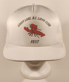 Logan Lake B.C. Lions Club Fest Lobster White Snapback Trucker Cap Hat
