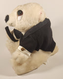 Play By Play Ace Sad White Bear in Tuxedo Holding Cane 9" Toy Stuffed Plush