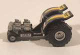 1990 Galoob Micro Machines Tractor Pull Black Die Cast Toy Car Vehicle
