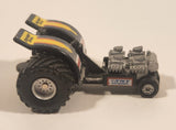 1990 Galoob Micro Machines Tractor Pull Black Die Cast Toy Car Vehicle