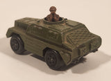 1973 Lesney Products Matchbox Rolamatics No. 28 Stoat Army Green Die Cast Toy Car Army Military Scout Lookout Vehicle