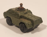 1973 Lesney Products Matchbox Rolamatics No. 28 Stoat Army Green Die Cast Toy Car Army Military Scout Lookout Vehicle