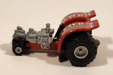 1990 Galoob Micro Machines Tractor Pull Red Die Cast Toy Car Vehicle