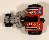 1990 Galoob Micro Machines Tractor Pull Red Die Cast Toy Car Vehicle