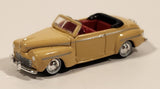 CMW Mini Metals HO Scale 1948 Ford Convertible Tan Die Cast Toy Car Vehicle with Opening Hood