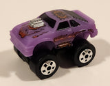 1987 Road Champs Mustang Purple Micro Mini Die Cast Toy Car Vehicle