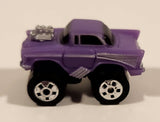 1987 Road Champs '57 Chevy Purple Micro Mini Die Cast Toy Car Vehicle