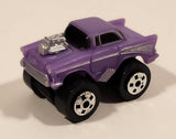 1987 Road Champs '57 Chevy Purple Micro Mini Die Cast Toy Car Vehicle